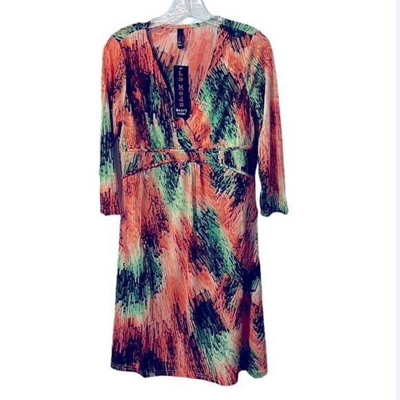 La Moda Beach Wear Cover Up Dress NWT size S/M - Picture 2 of 8